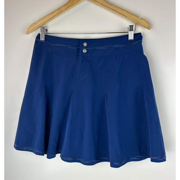 Title Nine Skort Skirt + Shorts Blue Tennis Pickleball Golf Flare Swing Size 2 - Picture 3 of 14